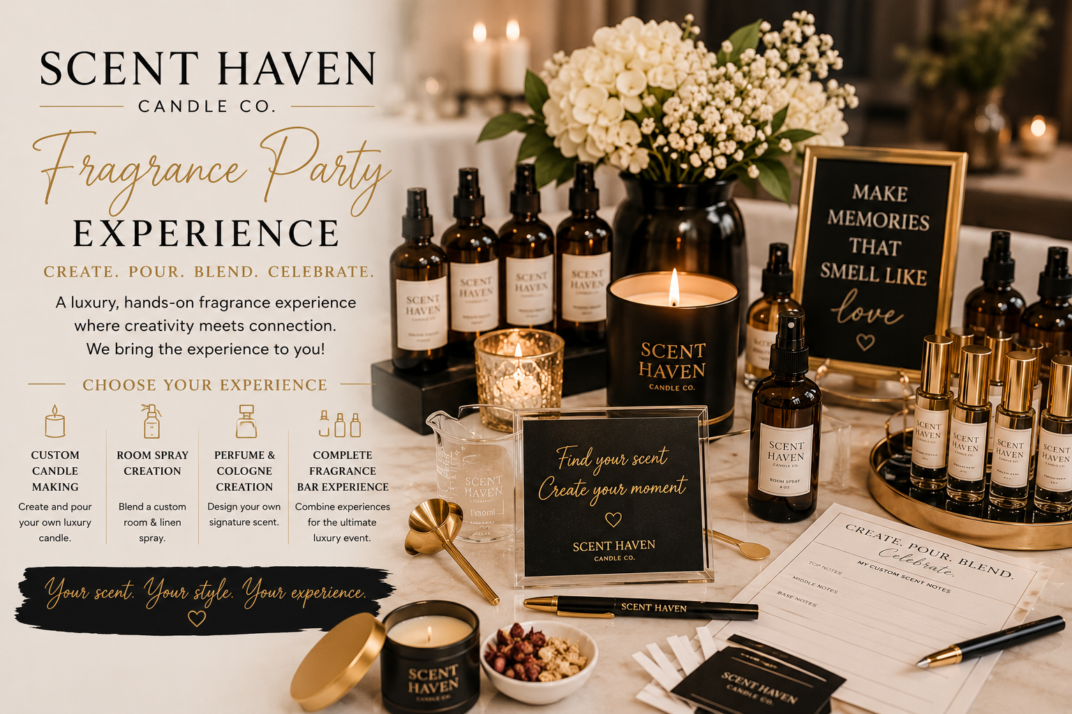 Candle Making Party Experience