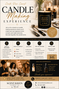 Candle Making Experience flyer – August 22, 2026